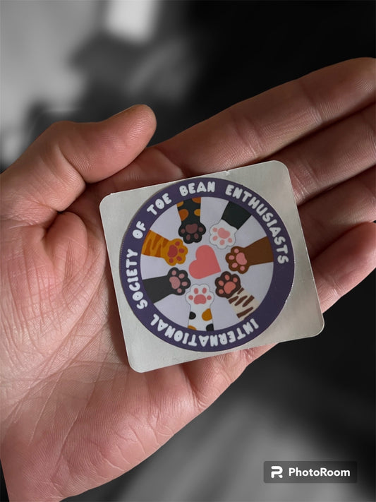 International Toe Beans Appreciation Club Stickers (2) Cats/Kittens