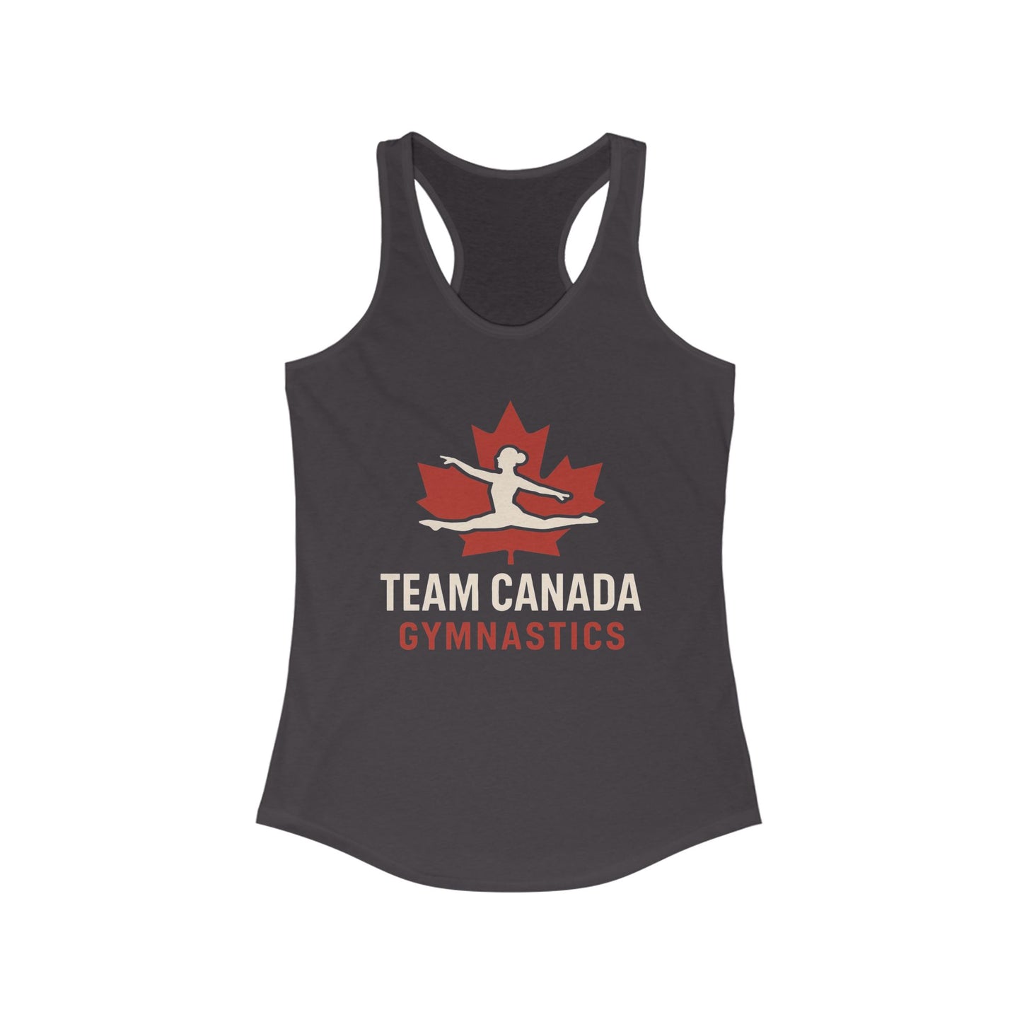 Women's Gymnastics Racerback Tank - Team Canada, Athletic Wear, Fitness Apparel, Sports Top, Casual Summer Shirt