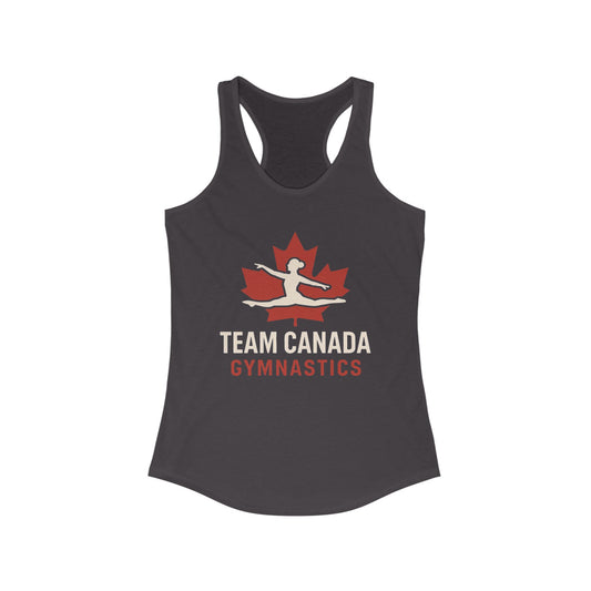 Women's Gymnastics Racerback Tank - Team Canada, Athletic Wear, Fitness Apparel, Sports Top, Casual Summer Shirt