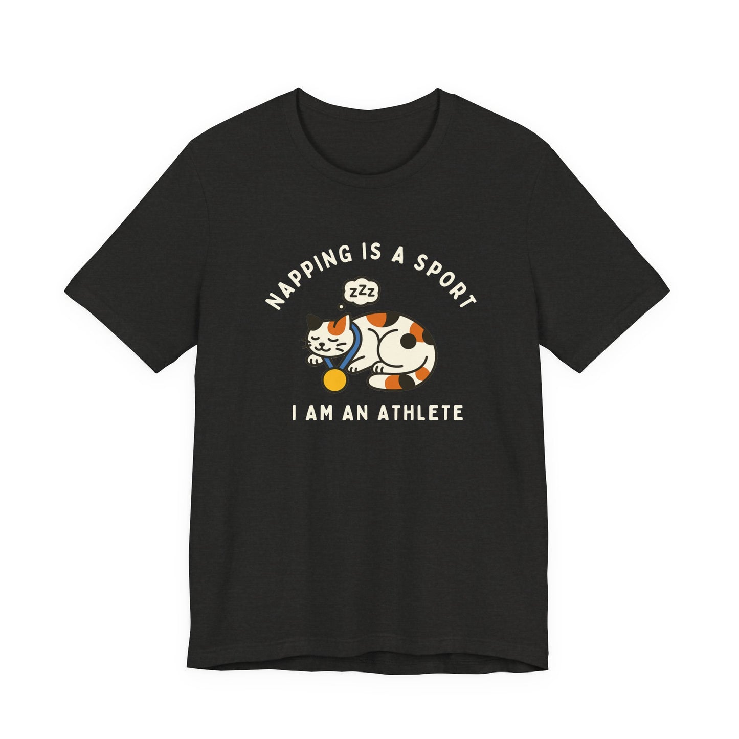 Nap Lovers Unisex Tee | Napping is a Sport | Funny Cat Shirt, Pet Lover Gift, Relaxation T-Shirt, Gift for Cat Owners