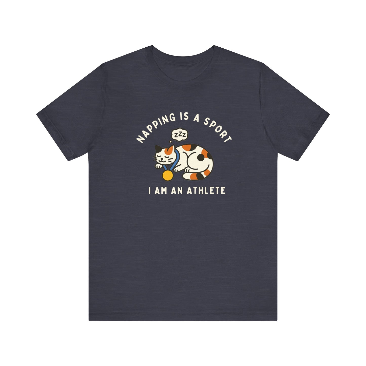 Nap Lovers Unisex Tee | Napping is a Sport | Funny Cat Shirt, Pet Lover Gift, Relaxation T-Shirt, Gift for Cat Owners