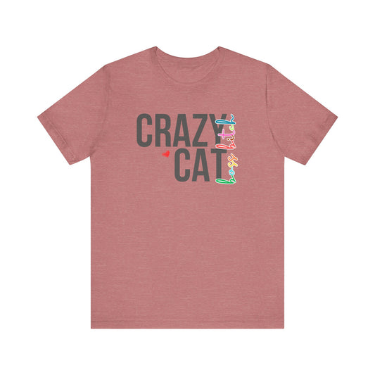 Crazy Cat Boss Bitch Lady Lover Unisex T-Shirt, Fun Cat Tee, Gift for Cat Owners, Cute Cat Shirt, Pet Lover Apparel, Cat Themed Clothing