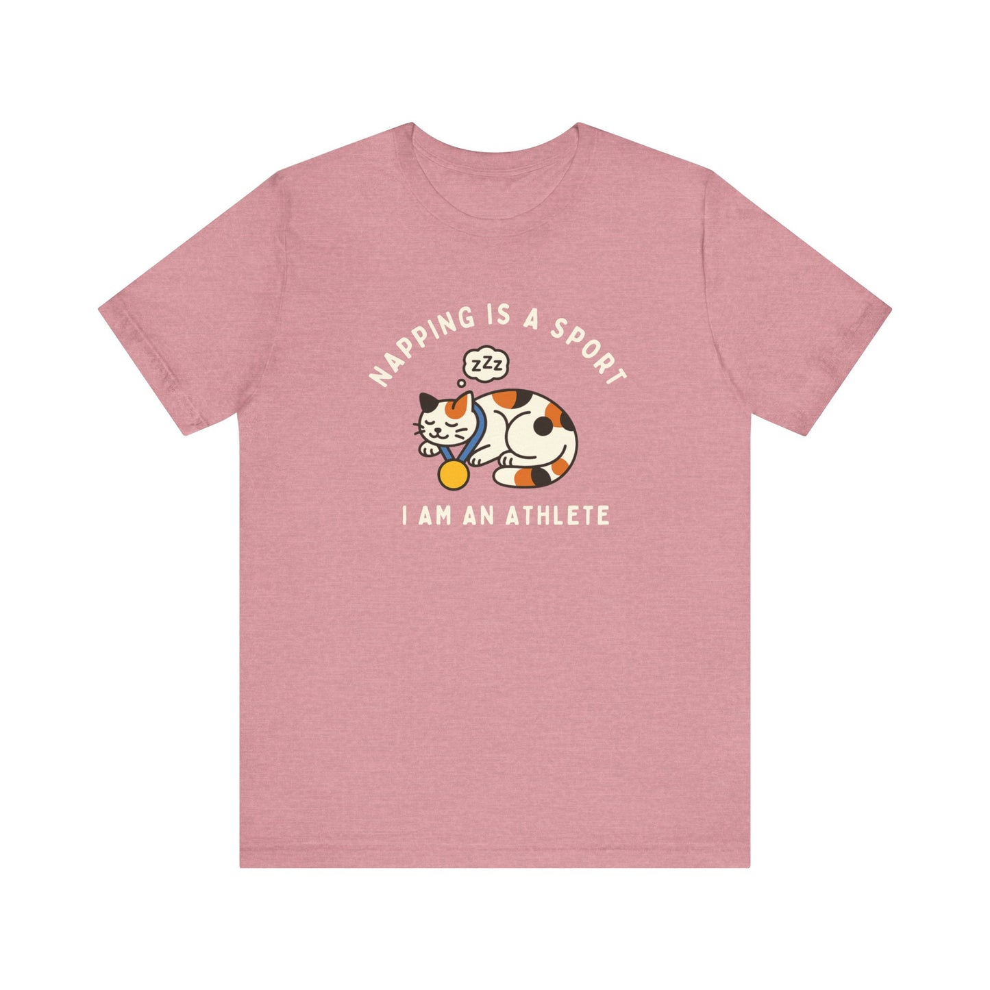 Nap Lovers Unisex Tee | Napping is a Sport | Funny Cat Shirt, Pet Lover Gift, Relaxation T-Shirt, Gift for Cat Owners