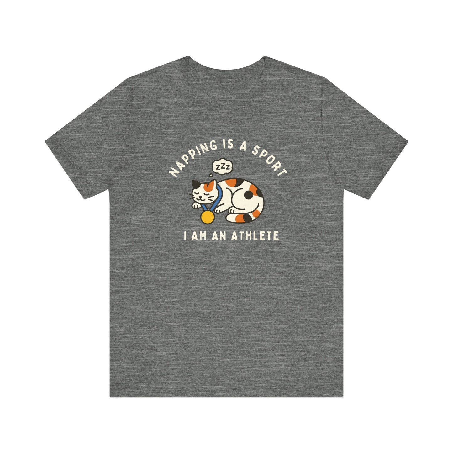 Nap Lovers Unisex Tee | Napping is a Sport | Funny Cat Shirt, Pet Lover Gift, Relaxation T-Shirt, Gift for Cat Owners