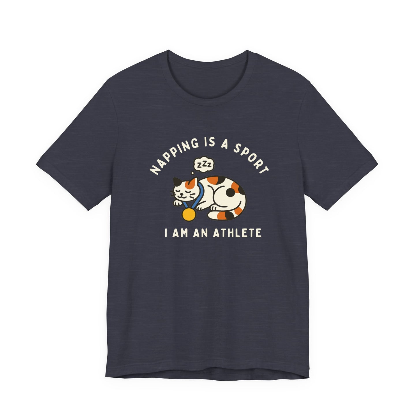 Nap Lovers Unisex Tee | Napping is a Sport | Funny Cat Shirt, Pet Lover Gift, Relaxation T-Shirt, Gift for Cat Owners