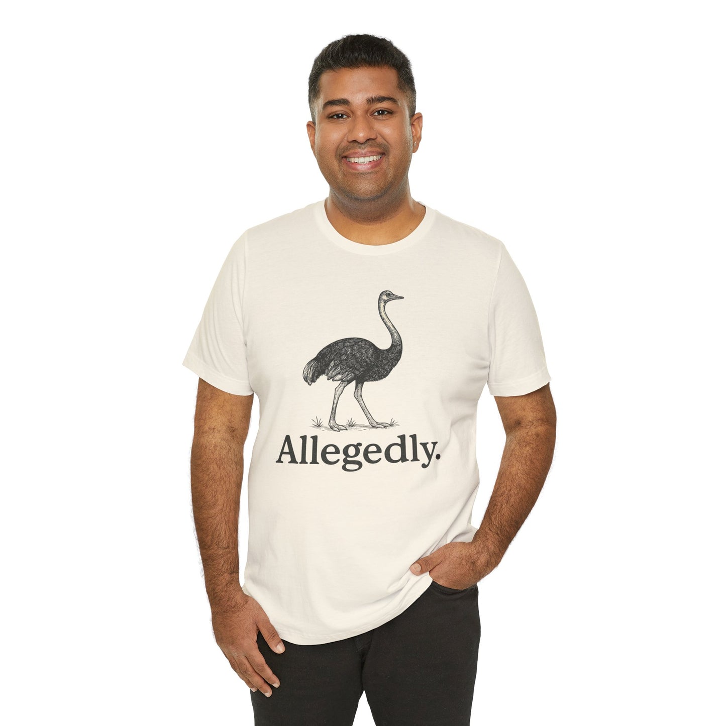 Allegedly Ostrich Letterkenny T-Shirt, Fun Graphic Tee, Unisex Bella Canvas Soft Tee