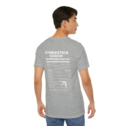 Gymnastics Coach Nutrition Facts Funny Tee | Perfect Gift for Coaches, Workout Tee, Fitness Apparel, Team Spirit, Gym Life Shirt