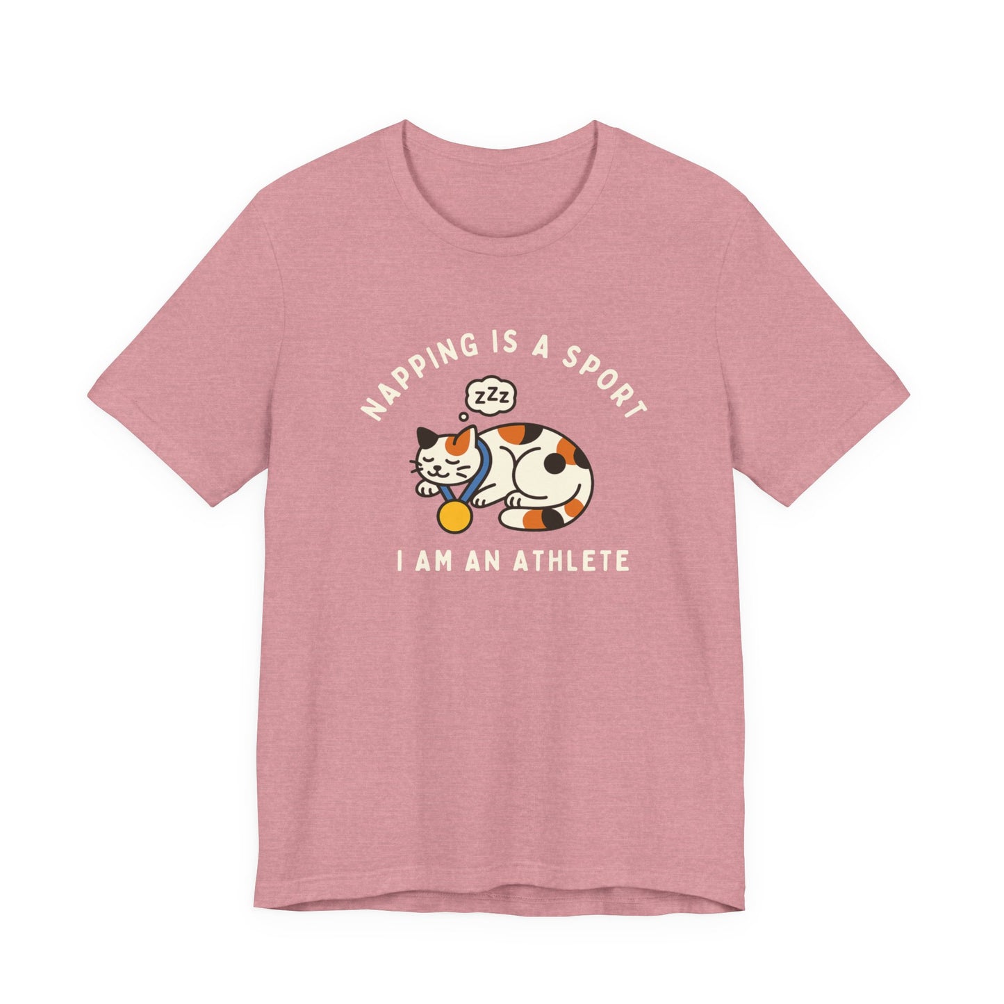 Nap Lovers Unisex Tee | Napping is a Sport | Funny Cat Shirt, Pet Lover Gift, Relaxation T-Shirt, Gift for Cat Owners