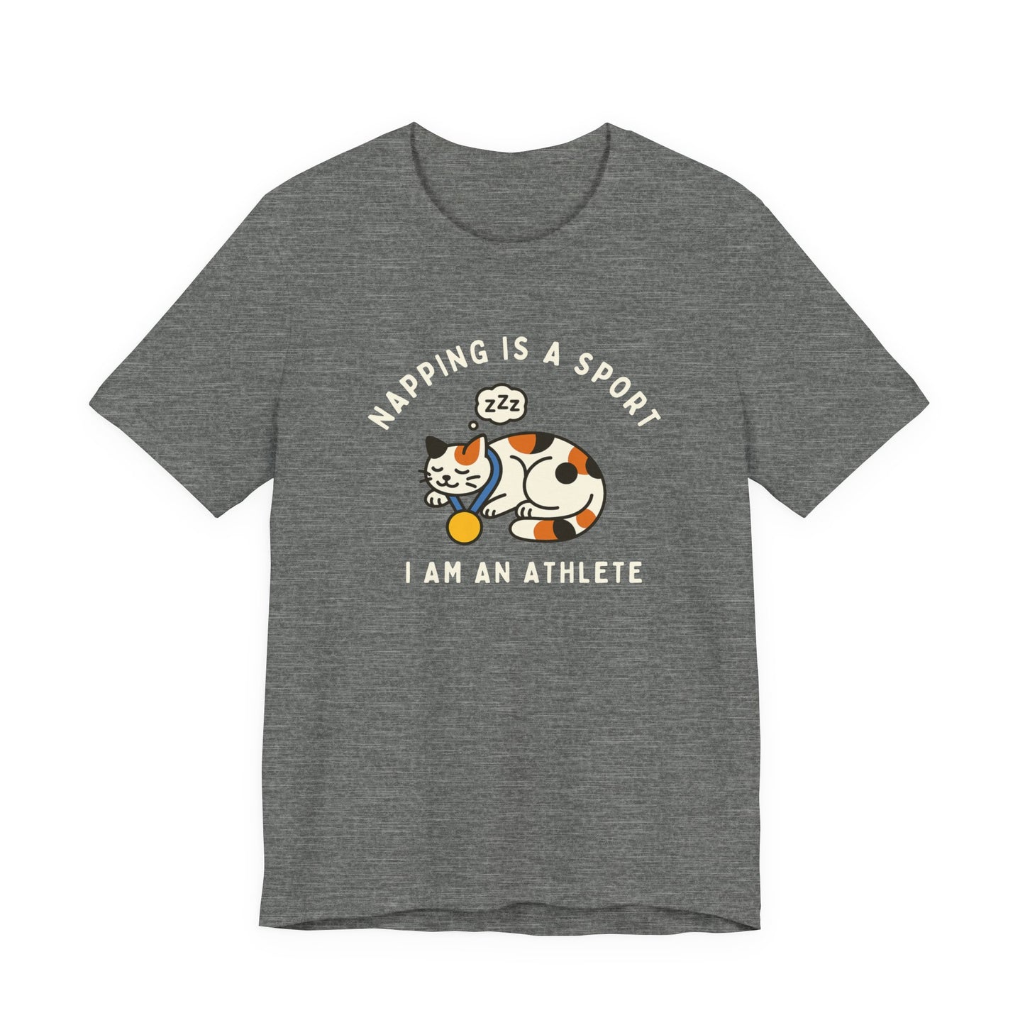 Nap Lovers Unisex Tee | Napping is a Sport | Funny Cat Shirt, Pet Lover Gift, Relaxation T-Shirt, Gift for Cat Owners