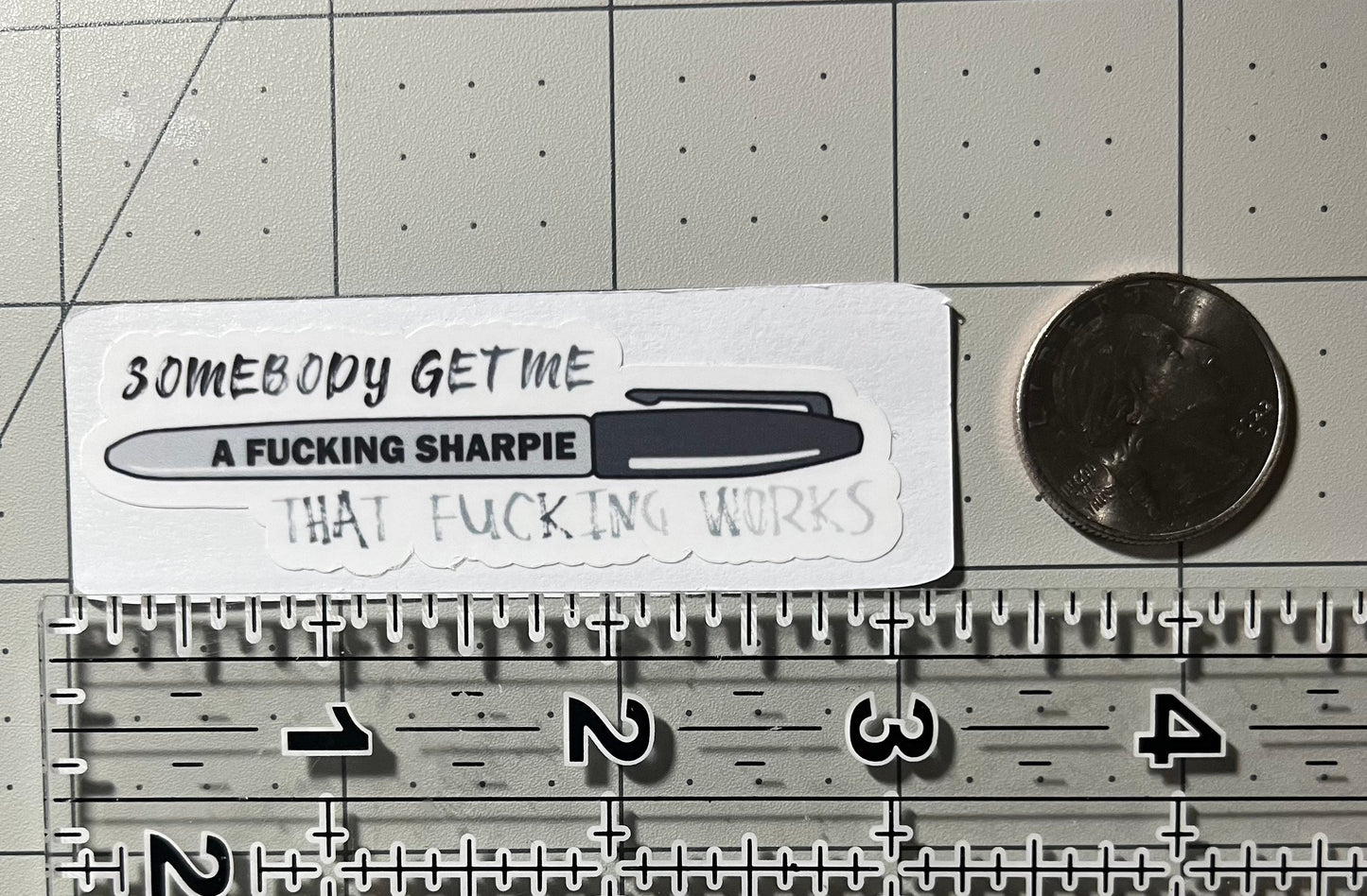 The Bear Somebody Find Me a Fucking Sharpie that Fucking Works Stickers (2 per order) BOH Kitchen Line Cooks Chefs