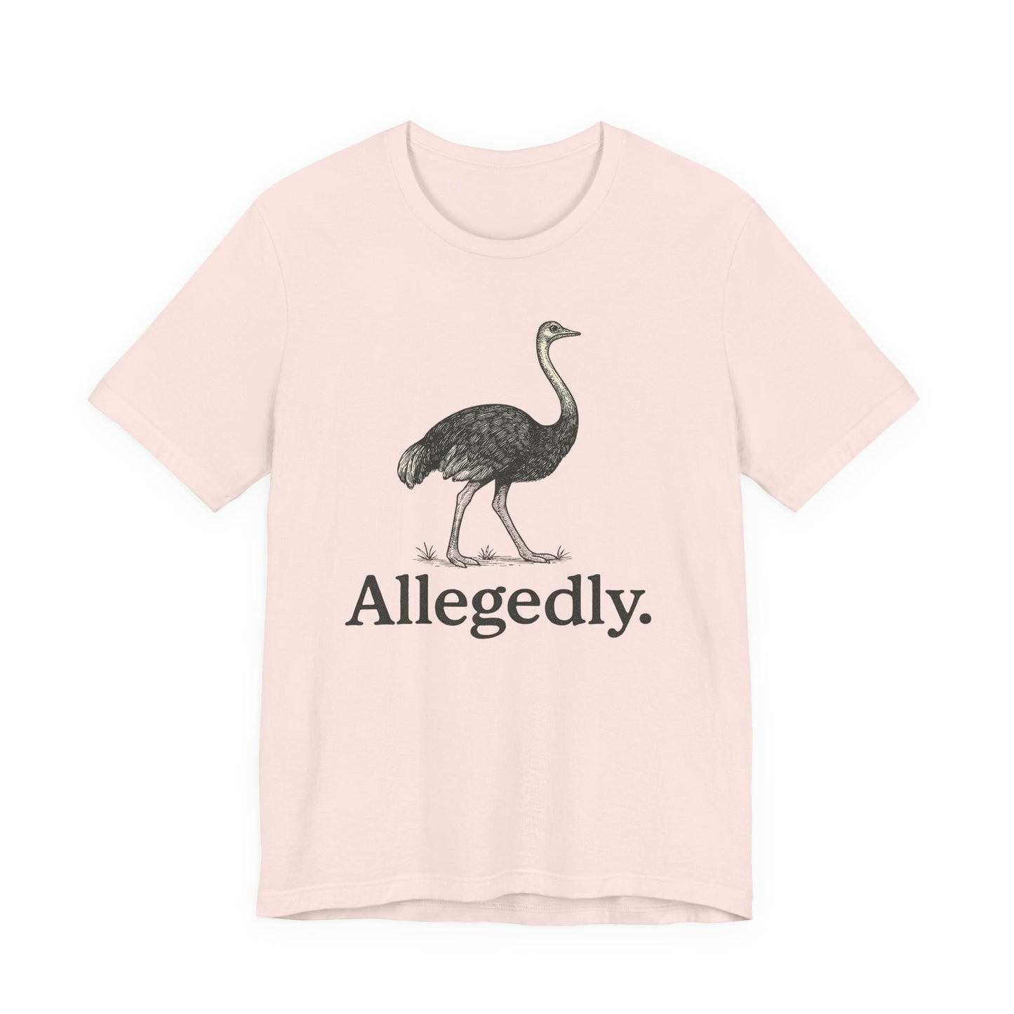 Allegedly Ostrich Letterkenny T-Shirt, Fun Graphic Tee, Unisex Bella Canvas Soft Tee