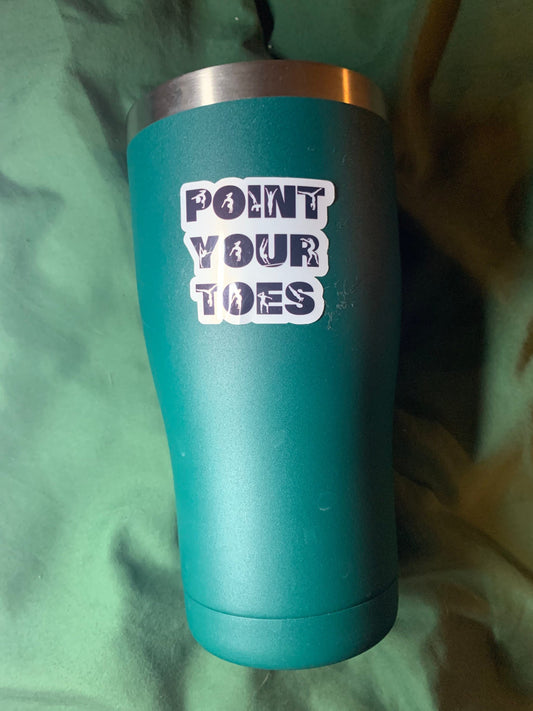 Gymnastics Point Your Toes Sticker (2)