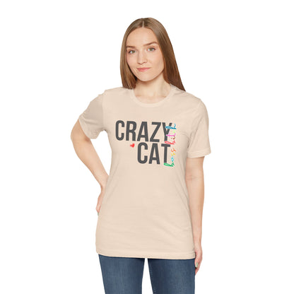 Crazy Cat Boss Bitch Lady Lover Unisex T-Shirt, Fun Cat Tee, Gift for Cat Owners, Cute Cat Shirt, Pet Lover Apparel, Cat Themed Clothing