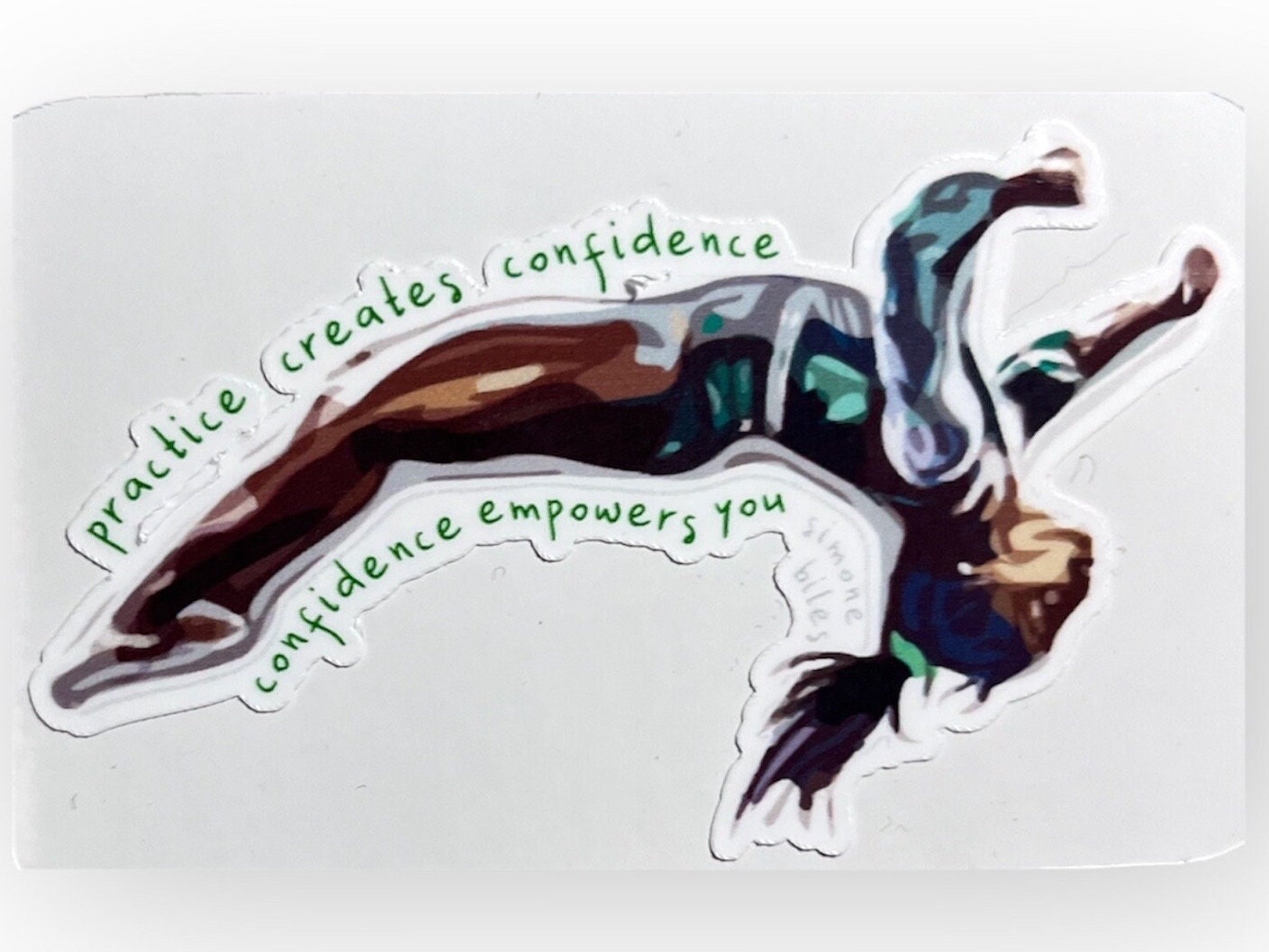 Simone Biles Gymnastics Confidence Empowers You Olympian Stickers (2)