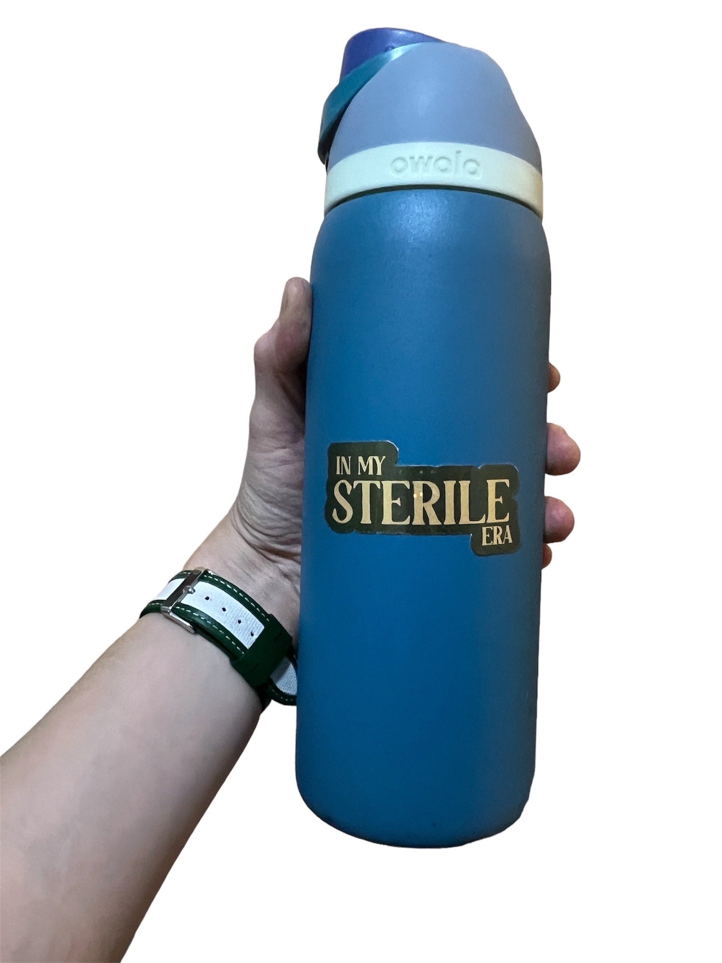 In My Sterile Era Holographic Black/Gold Sticker - Tubal Ligation/Vasectomy/Bisalpingectomy Sterilization Gift