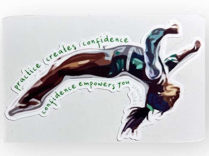 Simone Biles Gymnastics Confidence Empowers You Olympian Stickers (2)