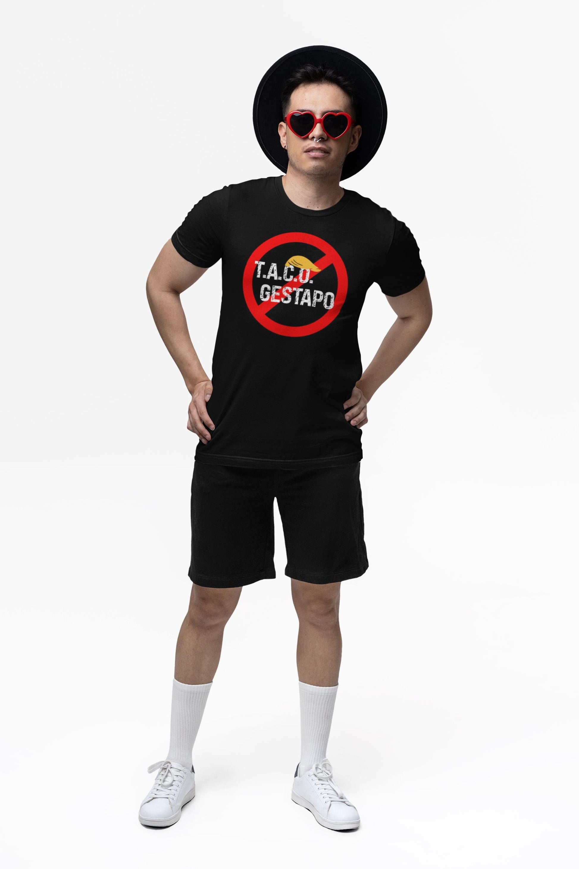 Trump Always Chickens Out TACO Gestapo Anti-ICE Protest Graphic Tee - Unisex Shirt, Activism Apparel, Statement Clothing