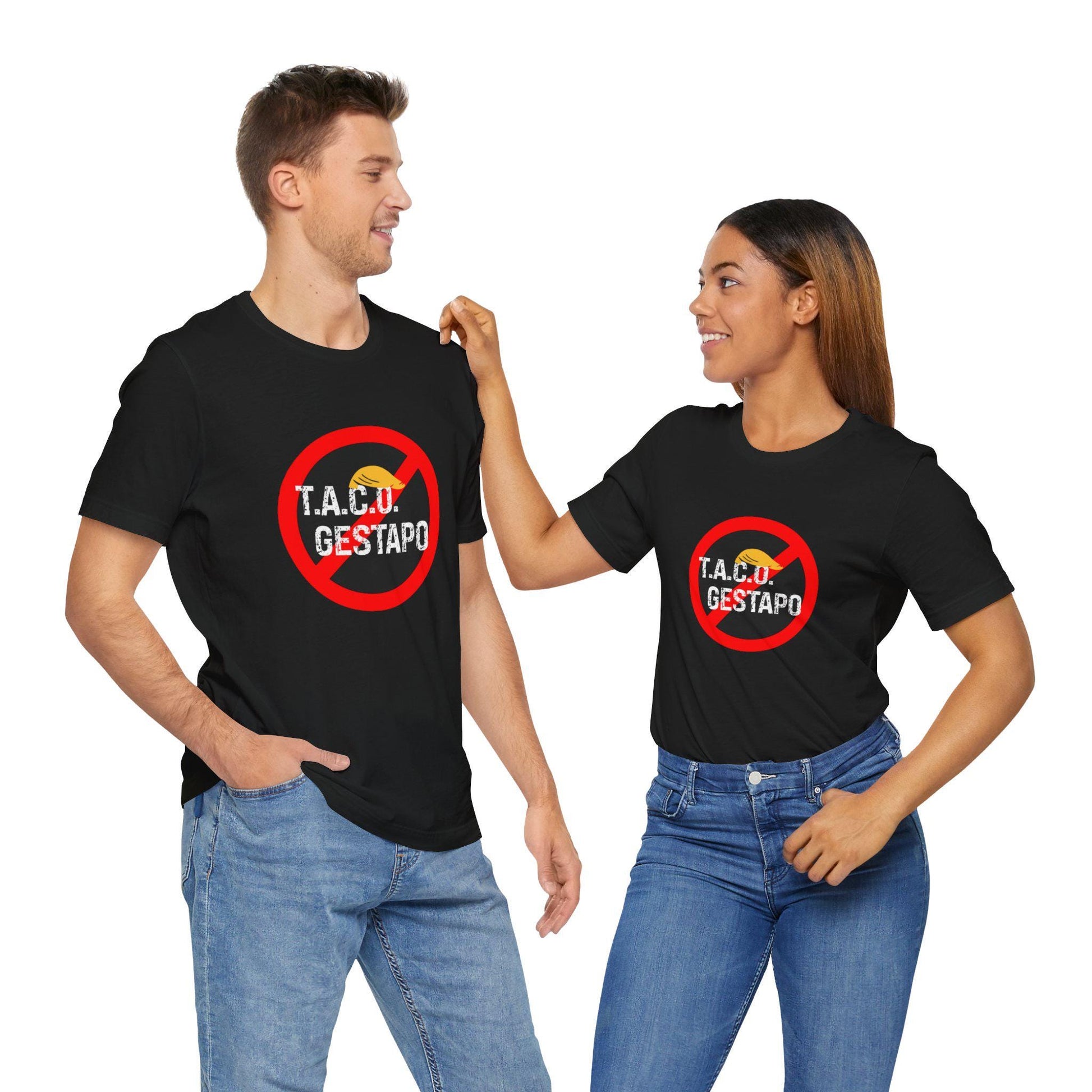 Trump Always Chickens Out TACO Gestapo Anti-ICE Protest Graphic Tee - Unisex Shirt, Activism Apparel, Statement Clothing